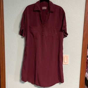 Chambray Dress short sleeve